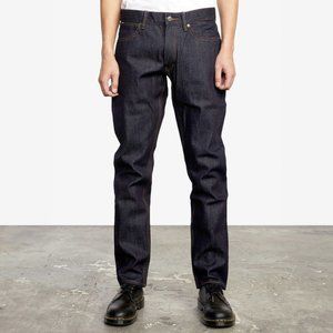 RVCA Daggers Denim Jeans Dark Indigo Size 30